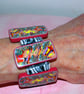 Retro-Punk Designer Cuff Bracelet - Handmade - Unique and Original - Image 5