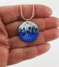 Enamel Pendant in Copper and Enamel with Colourful Glass Pieces. - Image 2