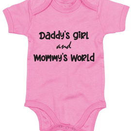 Daddy's Girl and Mommy's world printed BabyGrow