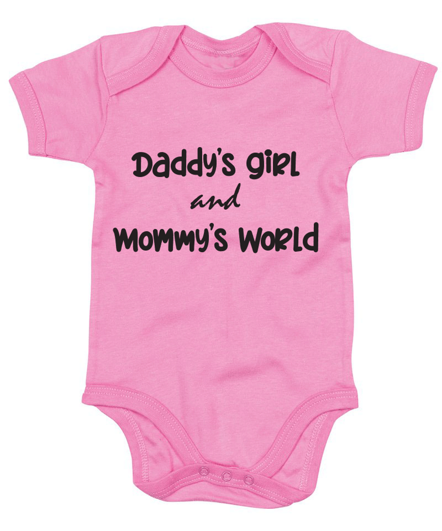 Daddy's Girl and Mommy's world printed BabyGrow
