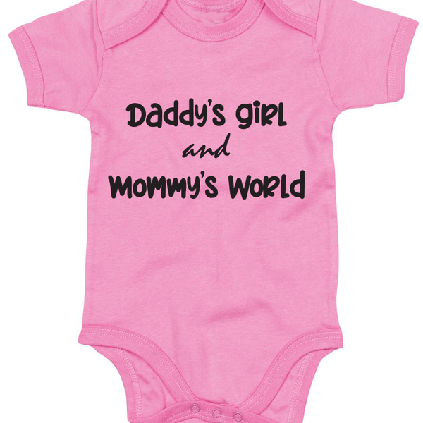 Daddy's Girl and Mommy's world printed BabyGrow