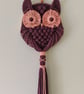 Brown Macrame Owl Wall Hanging - Handmade Boho Wall Decor. - Image 2