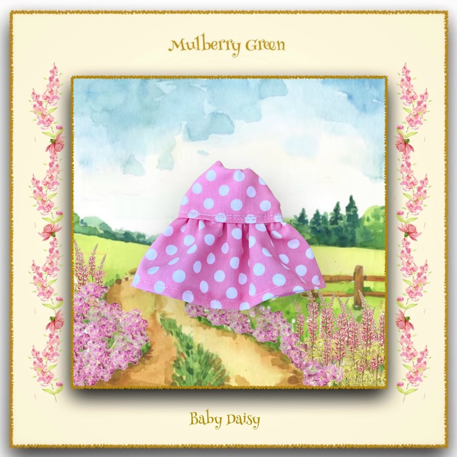 Pink Spot Dress for Baby Daisy 