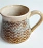Mug Brown Glazed  - Hand Thrown Stoneware Ceramic Mug 