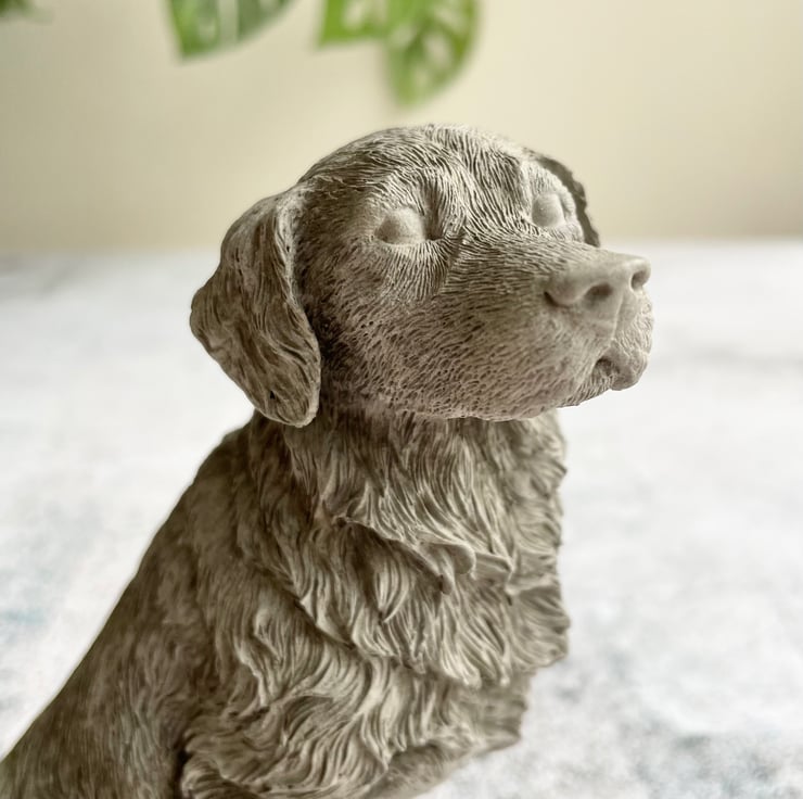 Concrete golden retriever statue,dog memorial,p... Folksy