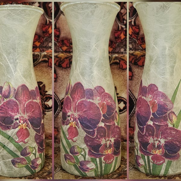 Purple Orchid Vase