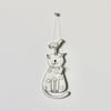 Special Order for Andrea - 'Happy Cat with Birdie' - Hanging Decoration