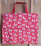 Large Christmas Snowflakes And Ho Ho Ho Words. Festive Reusable Gift  Bag.  - Image 1