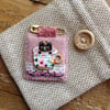 Felt lace Liberty fabric cat charm brooch badge