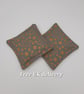 Hand warmers  - grey with gold stars.   - Image 1