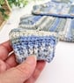 Handmade Baby Cardigan - Newborn to 1-2 Years - Crochet in Blue & Green - Image 5