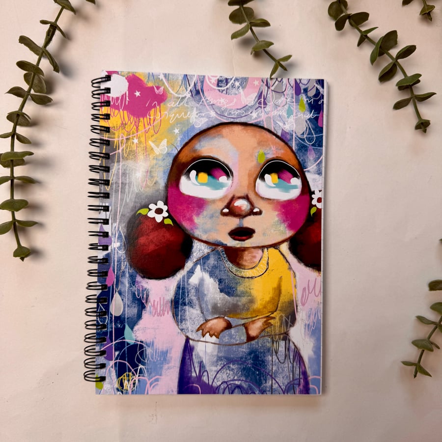 Notebook Book Illustrated Lined Notebook 