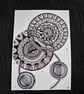 Zentangle Mandala A4 Unframed Art Print - Abstract Spin