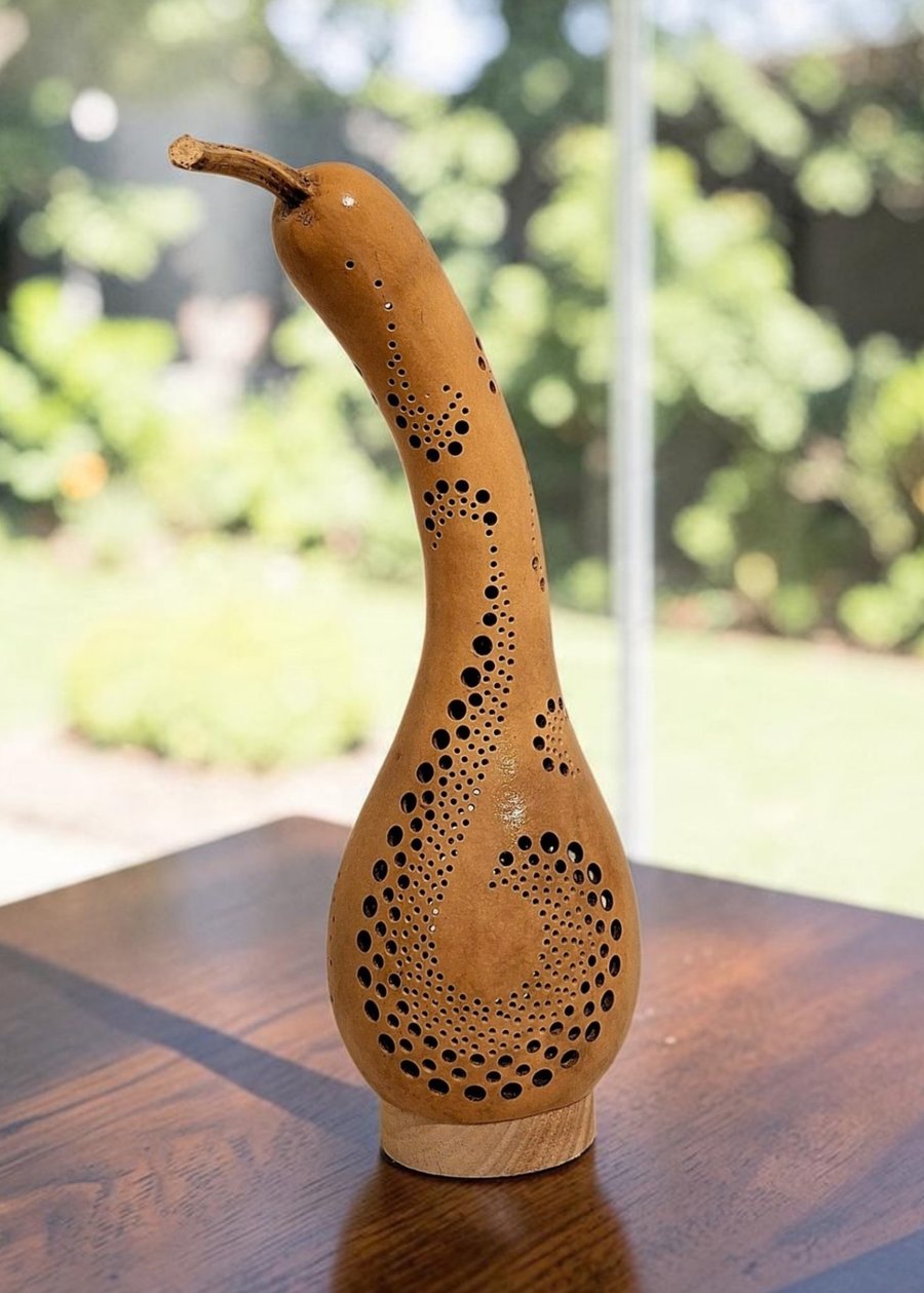 Image of Long Swirls Gourd Lamp Night Light
