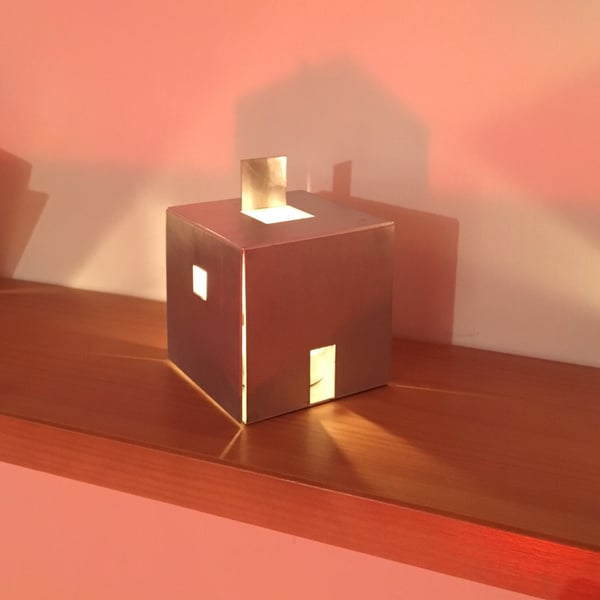 Cube House - light sculpture, lantern