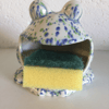 Frog sponge holder, kitchen decor, scrubby holder, soap holder housewarming gift