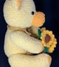 Special Occasion Yellow Bear with a Sunflower bouquet  - Image 2