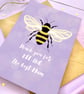 Bumble Bee Mum Birthday Card, Best Mum, Thank You Mum Card, Mother's Day Card. - Image 3