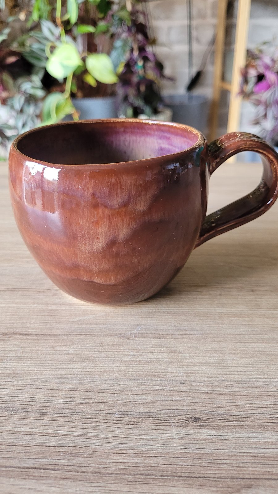 Brownish-Red Mug Handmade Pottery