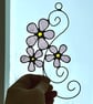 Stained Glass Cherry Blossom - Handmade Hanging Window Decoration - Image 4
