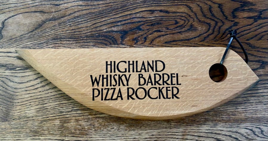 Oak Whisky Barrel Pizza Rocker