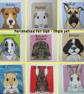 Personalised Pet Sign customised rabbits guinea pigs cats dogs sml top holes P - Image 1
