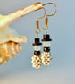 Christmas Snowman Earrings, Stocking Filler, Secret Santa, Festive Gift For Her