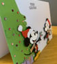 Handmade Minnie & Mickey Christmas Card – Festive Holly Christmas Card - Image 7