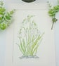 Snowdrop hand-painted original watercolour painting  - Image 5