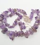 Chunky Purple Amethyst Beaded Jewellery Set, Semi Precious Jewellery Set - Image 1