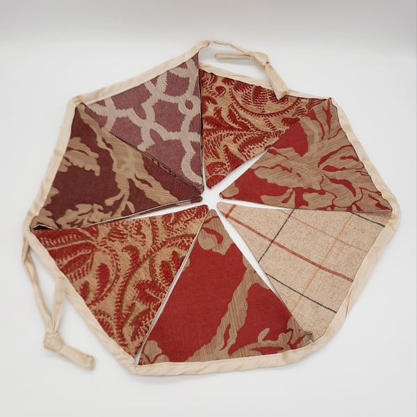 Red and gold  antique theme large bunting 
