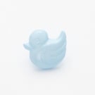 10 blue baby duck buttons 14mm