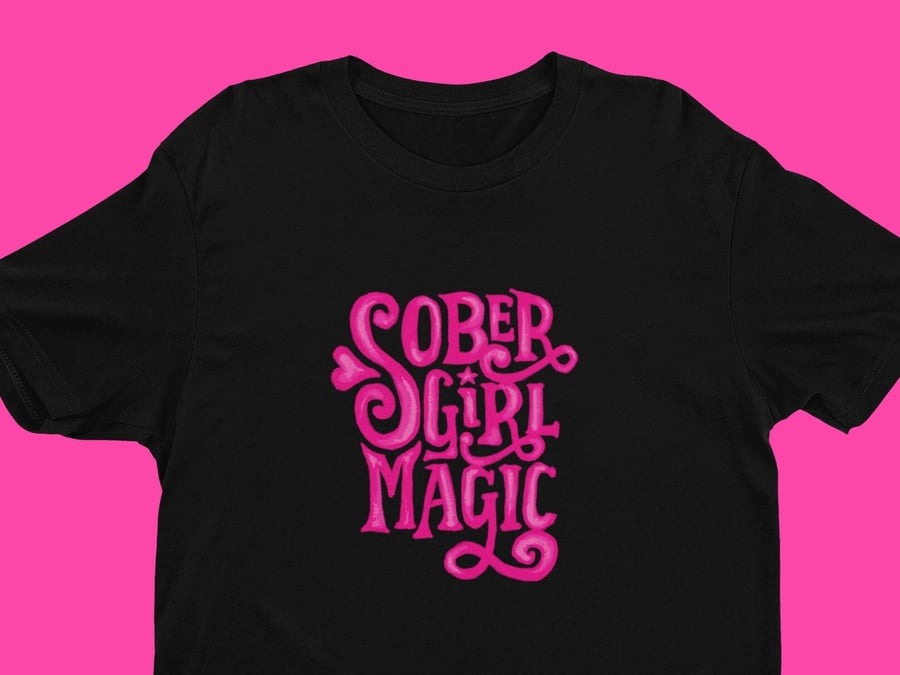 Sober Girl Magic Sober T-shirt sobriety gift, AA gift, sober clothing Sobriety g