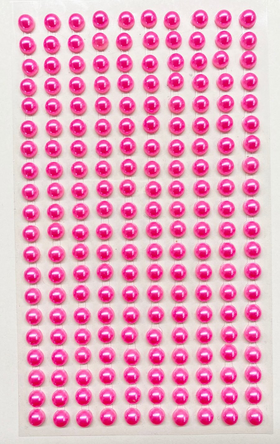 400 Self Adhesive Pearls 6mm Beautiful Small Round Neon Pink Pearl Stick On Adhe
