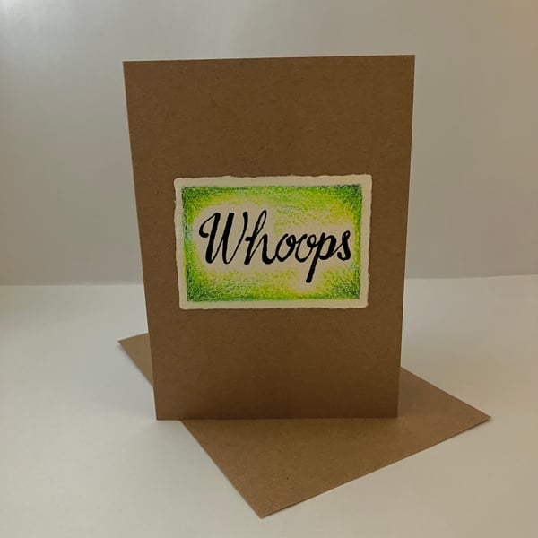 Whoops Green Greetings Card