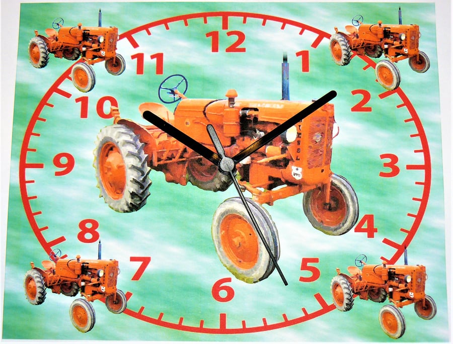 Allis Chalmers tractor wall hanging clock vintage tractor farm farming