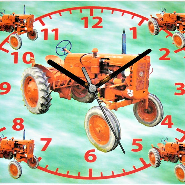 Allis Chalmers tractor wall hanging clock vintage tractor farm farming