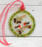 Christmas Robins Hanging Decoration; Original Christmas Gift for Someone Special - Image 3