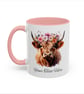 Floral Highland Cow 11 Oz Mug
