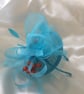 Clementine - Turquoise & Orange Berry Fascinator Mini Hat