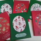 Pack of 6 Christmas cards. Ref 529. Summer seconds
