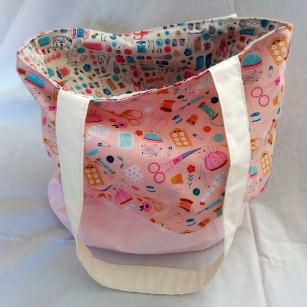 Reversable Craft Design Tote Bag