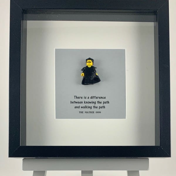 The Matrix custom mini Figure framed picture 25 by 25 cm
