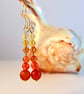 Carnelian And Swarovski Crystal Earrings - Handmade In Devon - Image 5