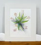 Pink Tulip  Spring Flowers Original Watercolour Painting - Image 7