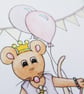 Birthday Card - Ballerina Mouse - Image 7