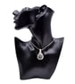 Pendant - labradorite wire wrapped in silver plated copper wire - Image 1