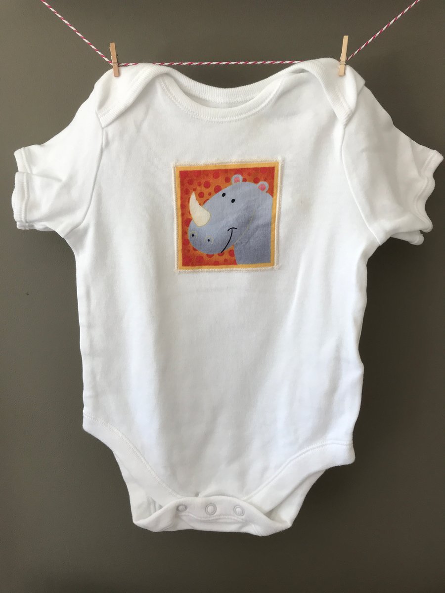 Cuddly Rhino babygrow for 6-9 month old