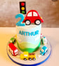 Car theme edible cake toppers decorations 