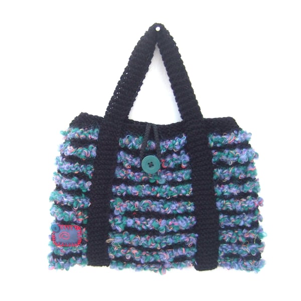 Handbag, Unique Hand Knit Bag